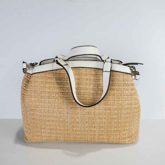 INC International Concepts Elliah Straw Satchel - Picture 2 of 4